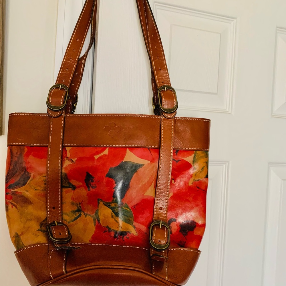 Patricia Nash Leather Trimmed Bag